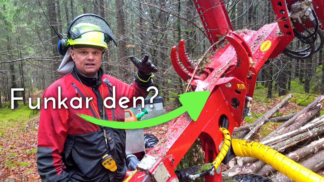 Vi provkör Kranman P25 i egen skog