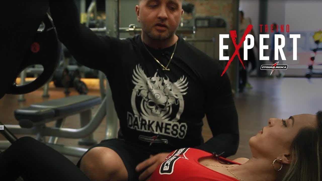 TREINO EXPERT - Michelly Crisfepe e Fábio Chiodini treinando membros inferiores