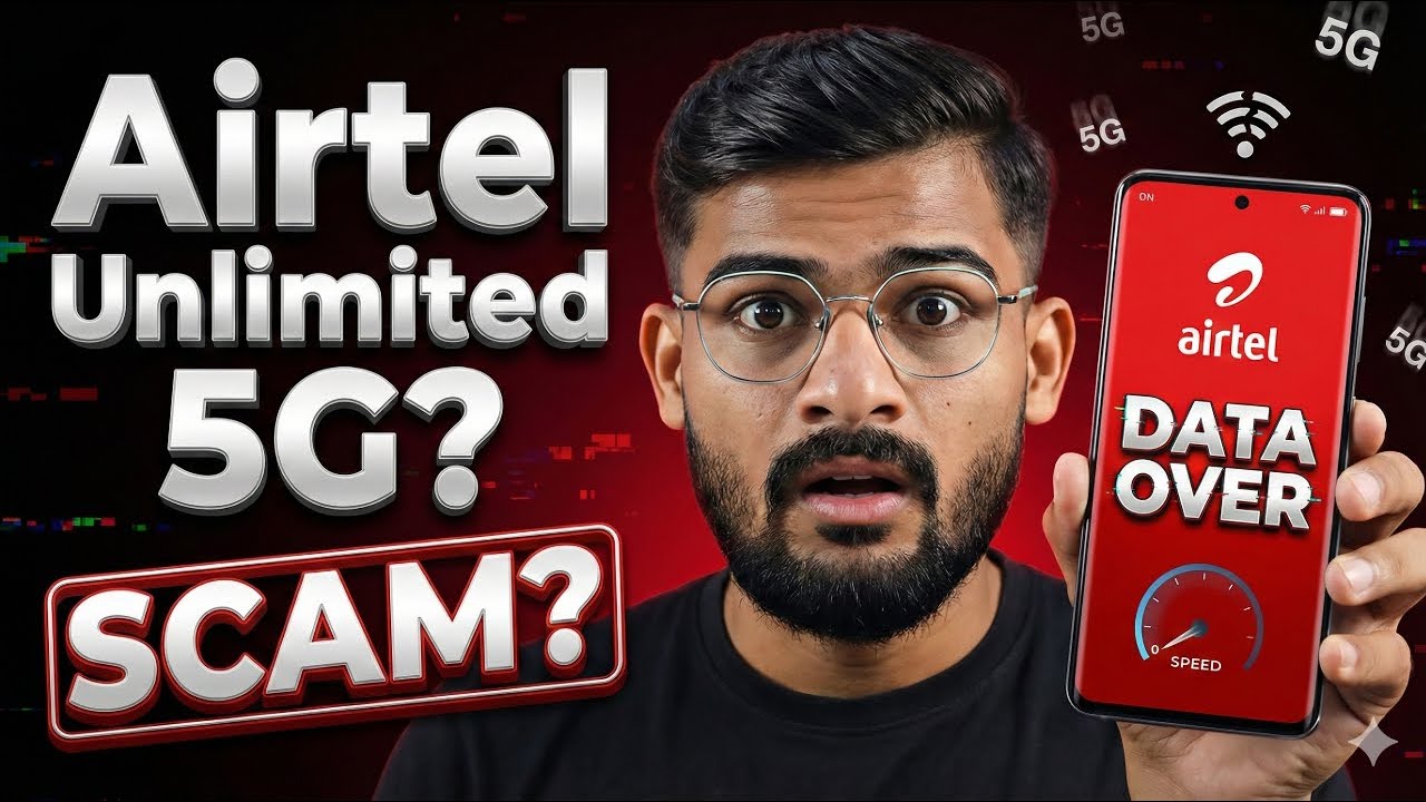 “Airtel Fake Unlimited 5G? 300GB Limit Full Truth in Hindi | Airtel Unlimited Data Scam Ya Reality”