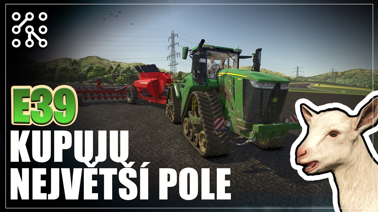 Největší pole na mapě! | Farming Simulator 25 | HORI volant | Lets play | Česky