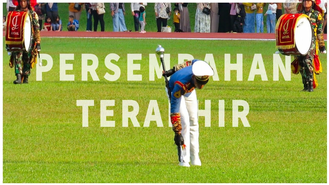 Persembahan Terakhir Taruna Tingkat III sebelum  Serah Terima Drumband Canka Lokananta AKMIL 2024