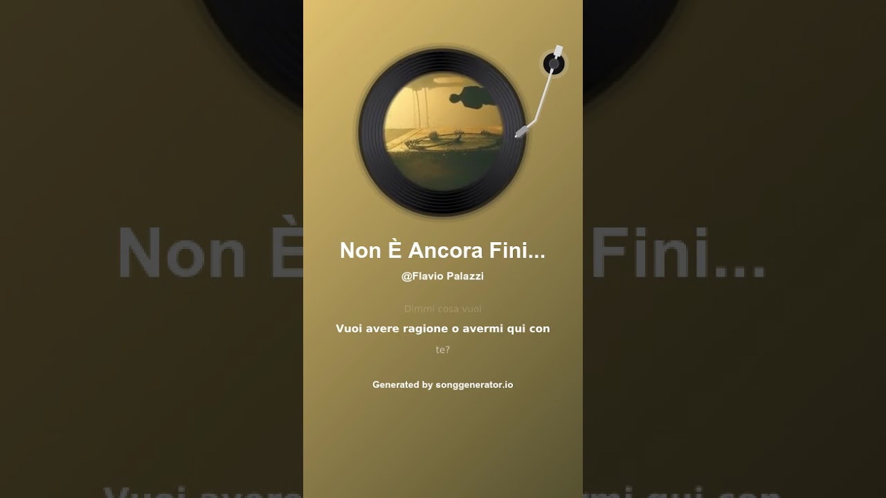 Non È Ancora Finita