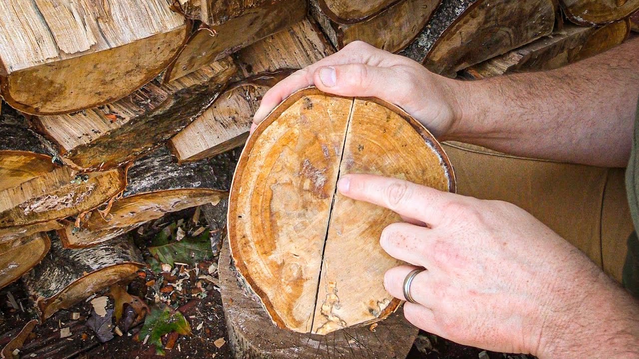 Bushcraft Technique - Splitting Wood for Carving | Self Reliance