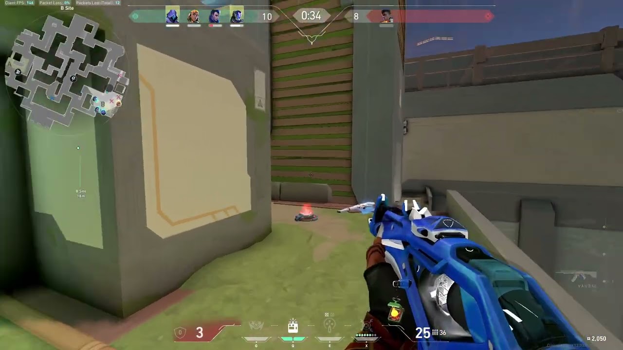 Almost lost that round because I couldn't pull out vandal