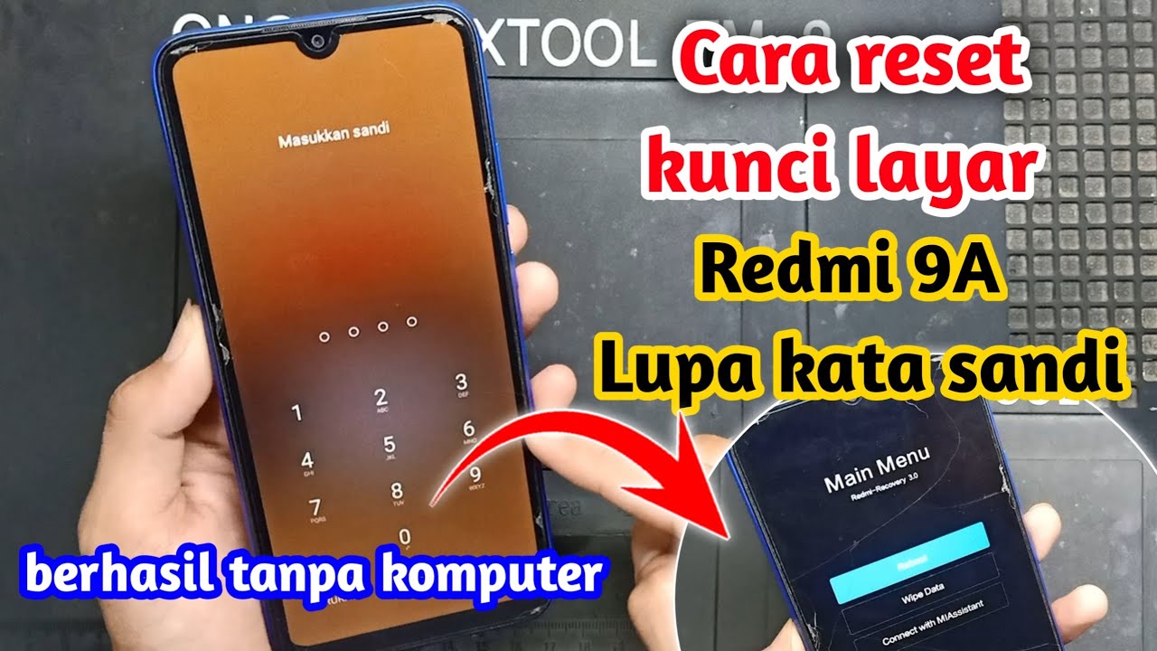 CARA RESET KUNCI LAYAR REDMI 9A LUPA KATA SANDI, LUPA POLA TANPA KOMPUTER