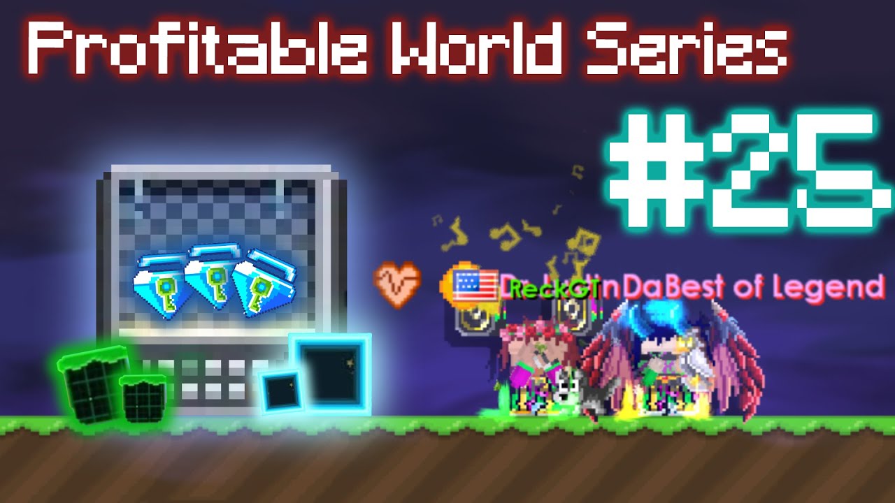 INSANE PROFITS!!  || Profitable Worlds Series #25|| Growtopia