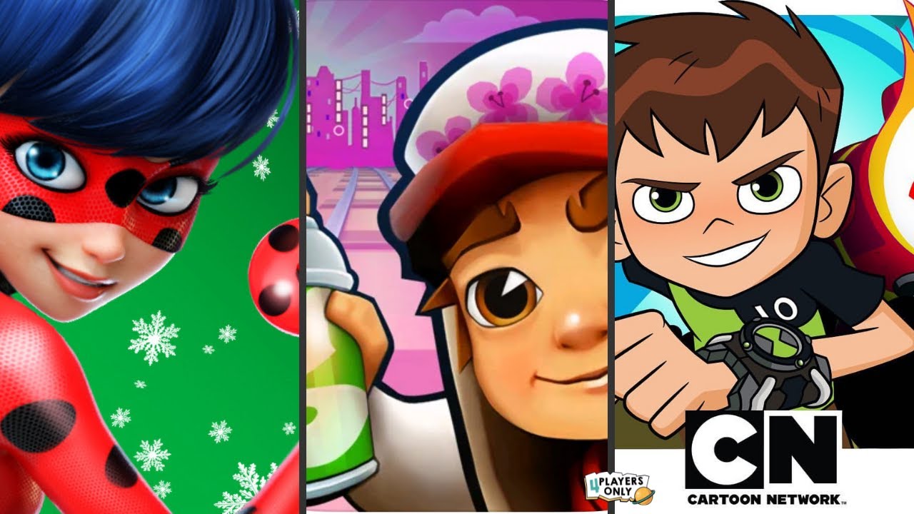 Miraculous Ladybug e Chat Noir 🐞 VS Subway Surfer 🇯🇵 TOKYO 2021! VS Ben 10: Up to Speed! 👽