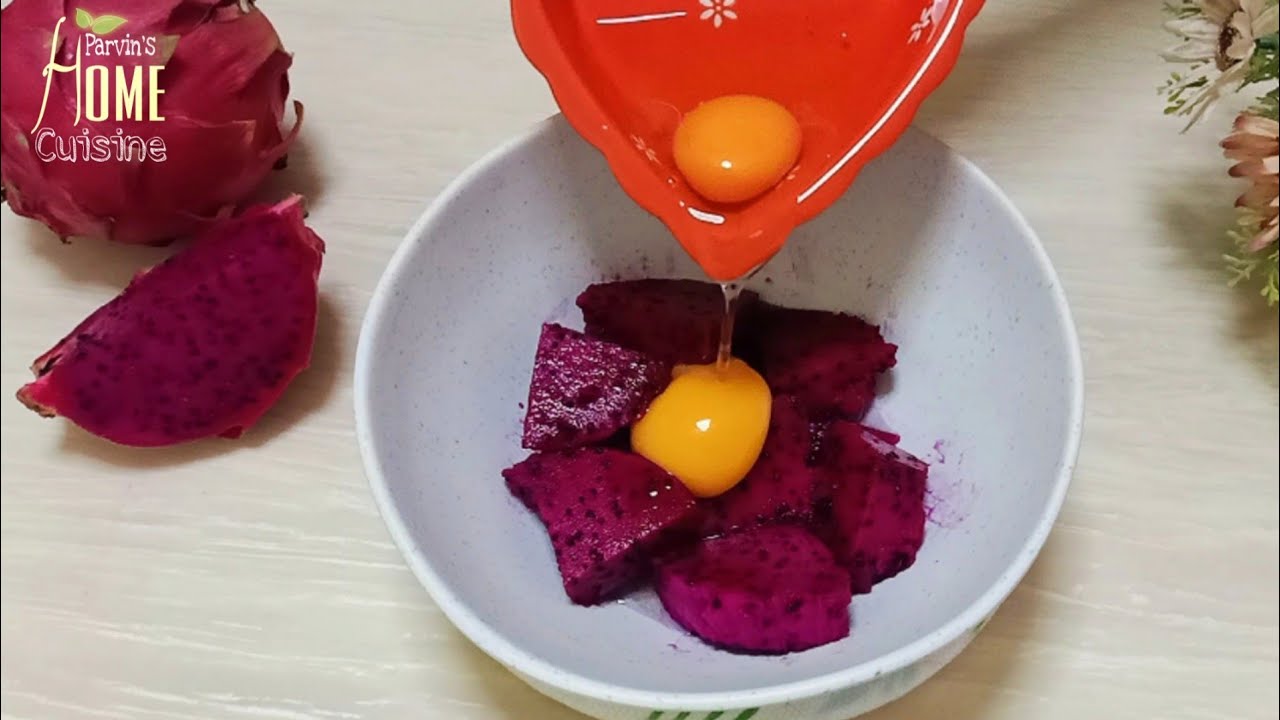 Easy Homemade Dragon Fruit Cake | How To Make Dragon Fruit Cake | Dragon Fruit Recipe