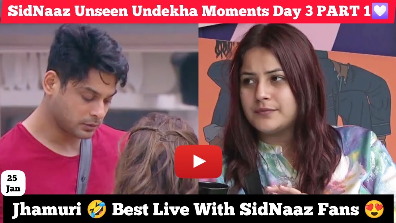 Jhamuri in Between🤣 SidNaaz Unseen Undekha Moments Day 3 - PART 1😍 Best SidNaaz Fans USUD Insta Live