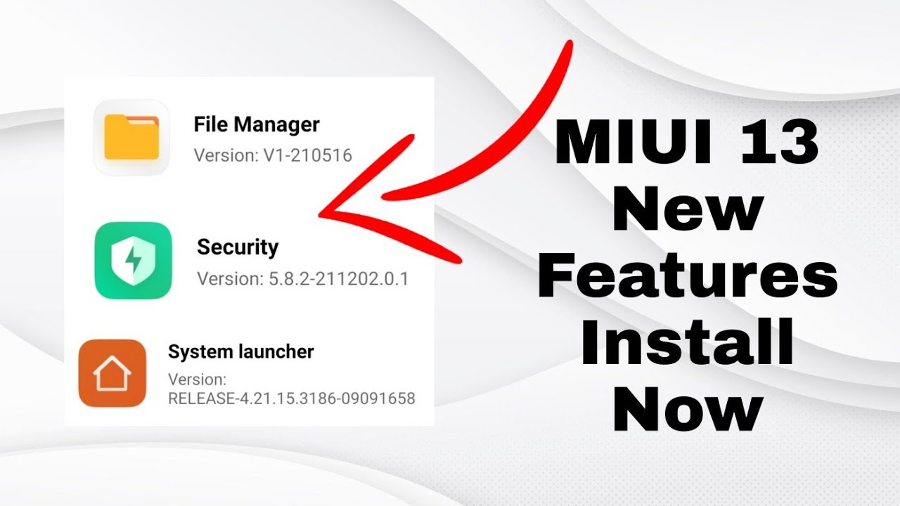 Install MIUI 13 features in Any Xiaomi Phones