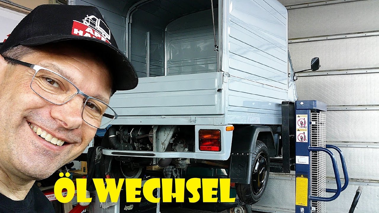 Piaggio Ape 50 Ölwechsel u. Motor Kundendienst @Ape Harry