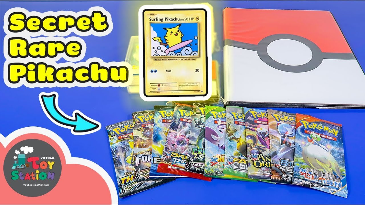 Tưởng thẻ Pikachu bình thường nhưng lại hiếm không tưởng Pokemon TCG ToyStation 339