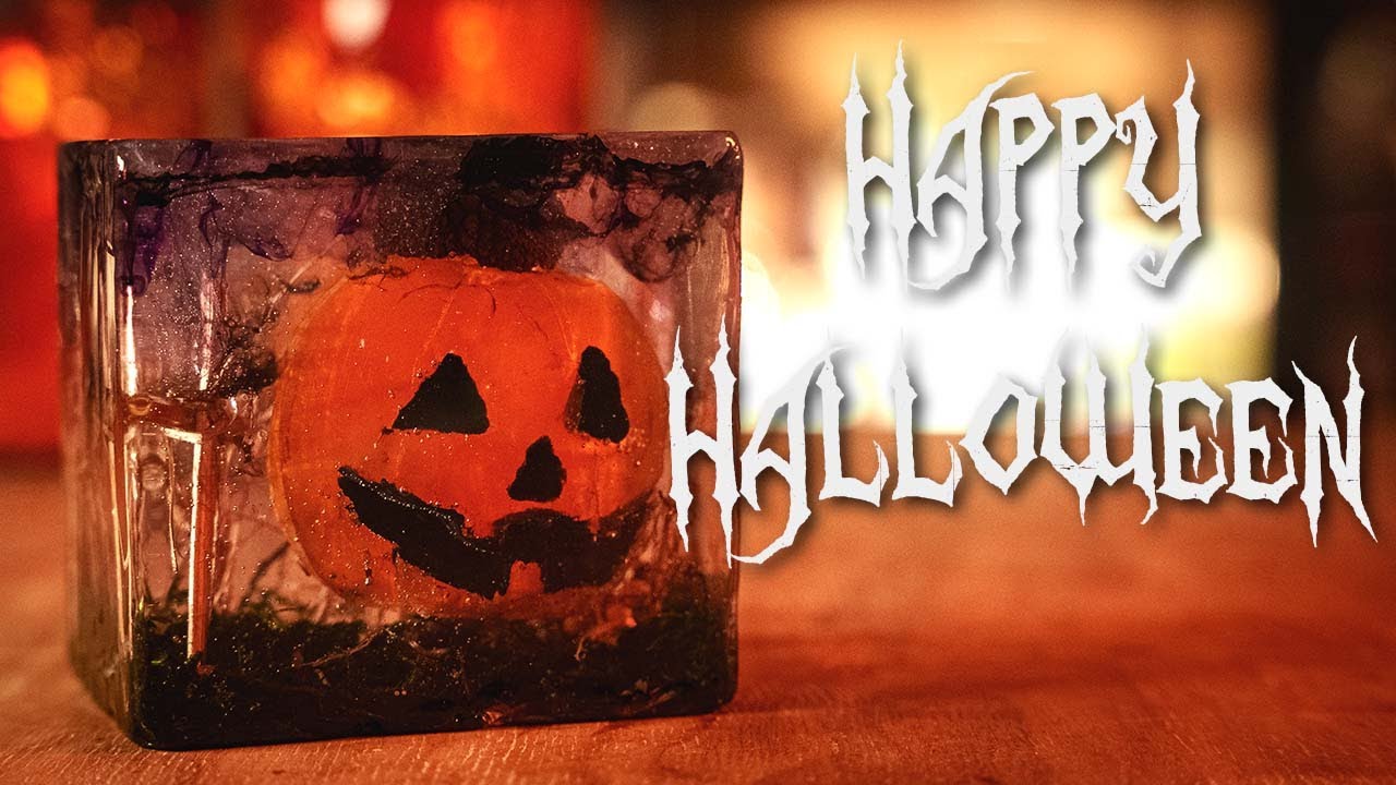 【レジン】ハロウィンかぼちゃをレジンで作って 更にレジンに封入してみた