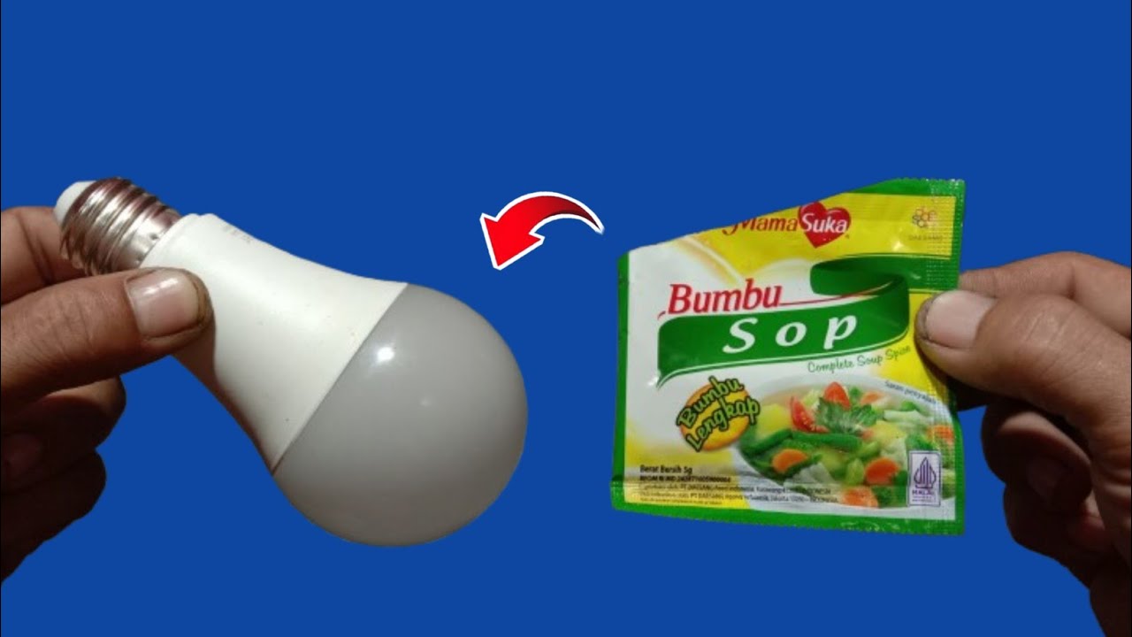 cukup pakai bumbu sayur bisa perbaiki sendiri lampu LED di rumah?