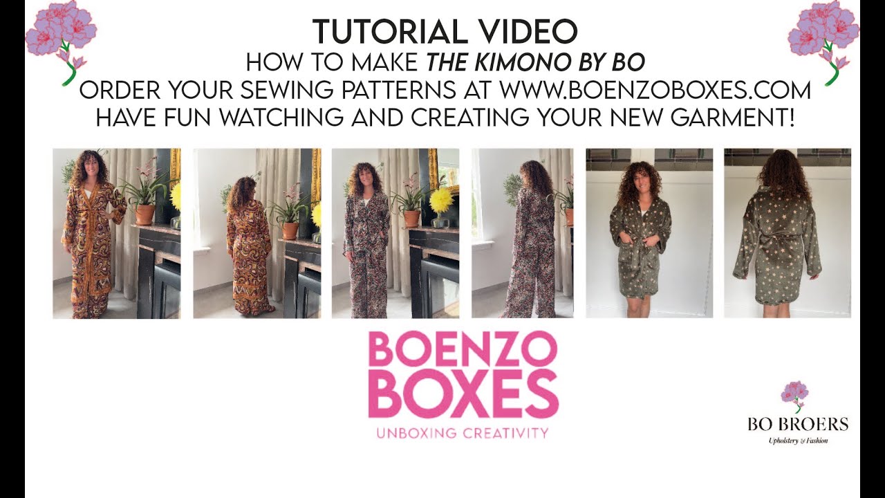 Tutorial video: How to make the Kimono by Bo