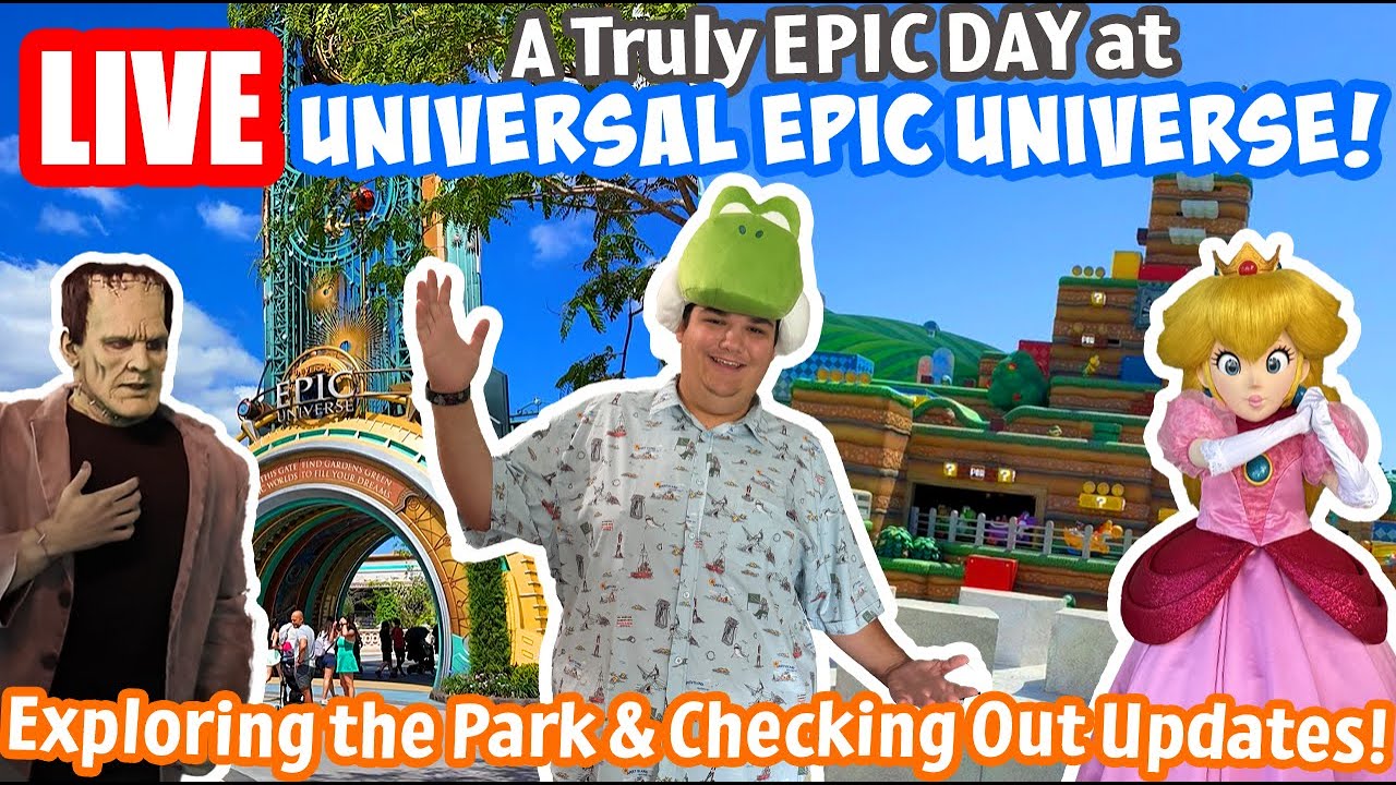 🔴Live: Our Return to Universal Epic Universe! - Updates & Exploring the Park - Universal Livestream