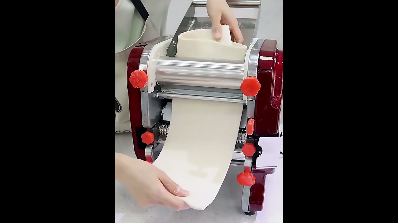 Commercial Noodle Maker, Pasta Machine, Heavy Duty Dough Roller Pressing Machine with 3mm/9mm Blade
