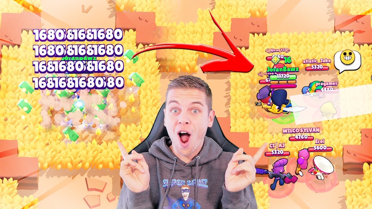 1 VS 8 IN BRAWL STARS! NIEUWE MINI GAME!!