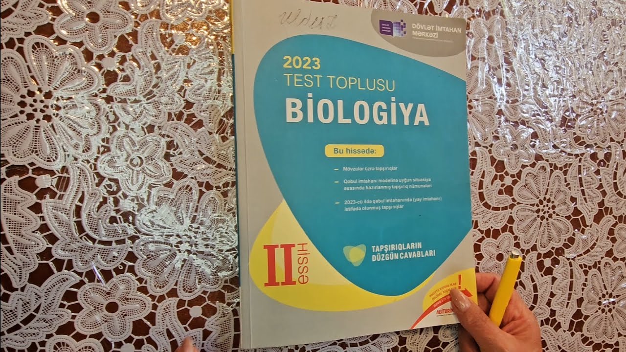 2023 Test toplusu. Biologiya. Ontogenez və çoxalma. 70-100