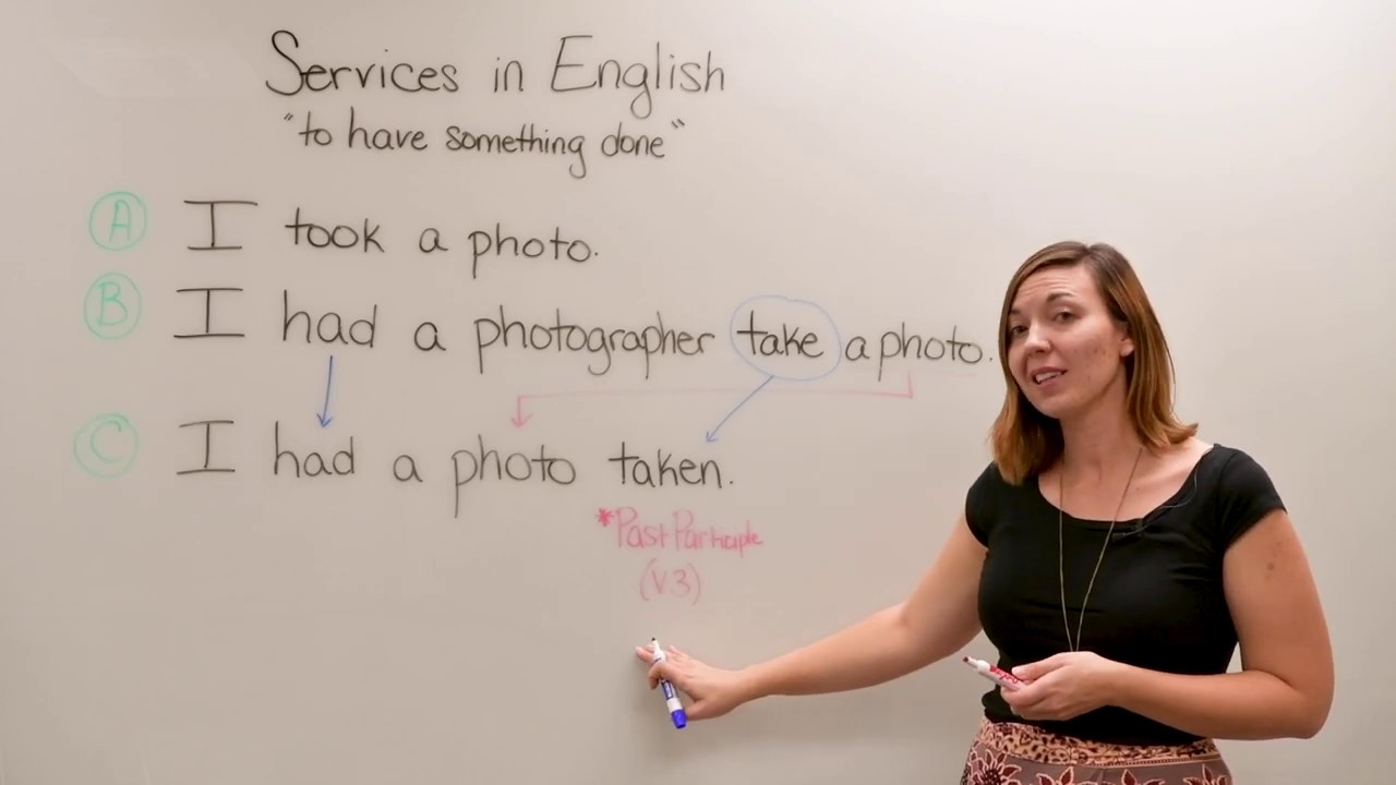 Services in English: To have something done