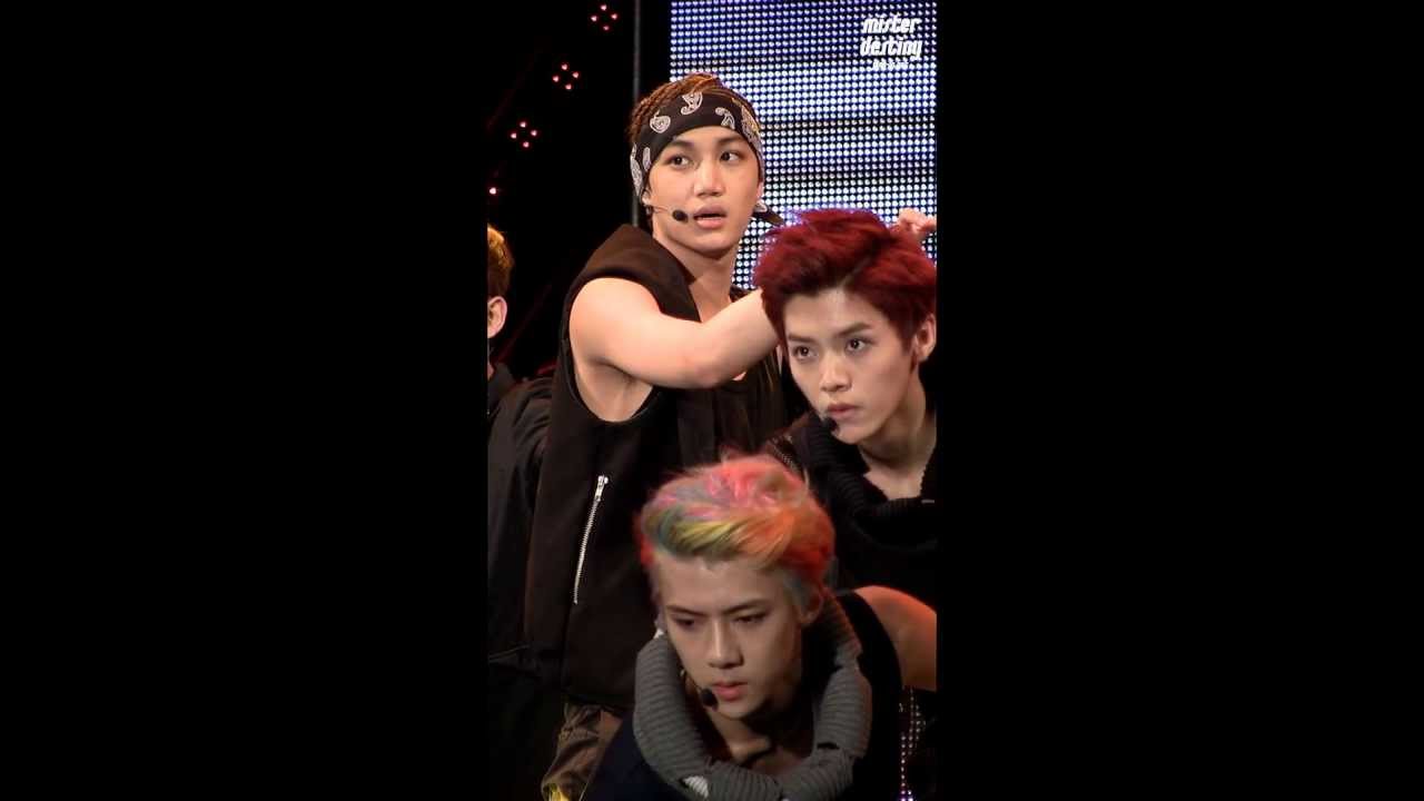 130601 LIVE POWER MUSIC - 늑대와 미녀 (Wolf) KAI
