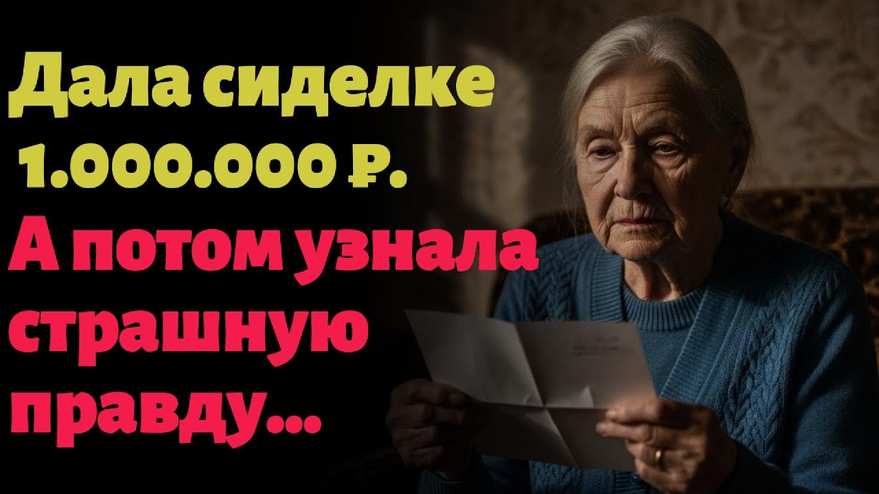 Я дала сиделке 1 млн за 12 лет. В ответ она оставила письмо, которое изменило всё.
