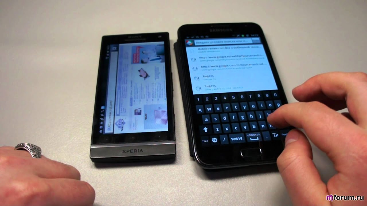 Sony Xperia S LT26i. Браузер