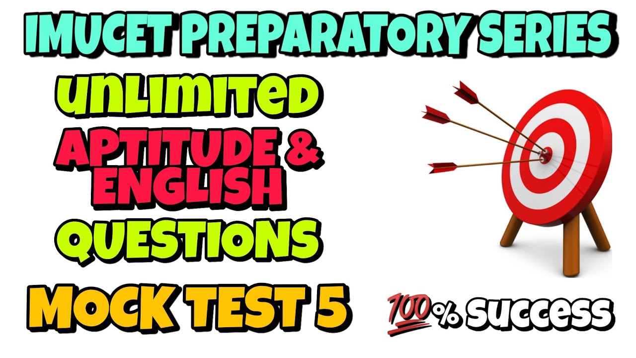 Practice unlimited Aptitude and English Questions for IMU CET and Sponsorship Exams | Mock Test 5