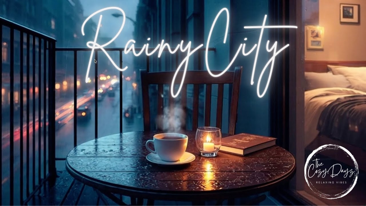 Rainy City Vibes | New York Balcony Night with Lofi Ambience & Relaxation