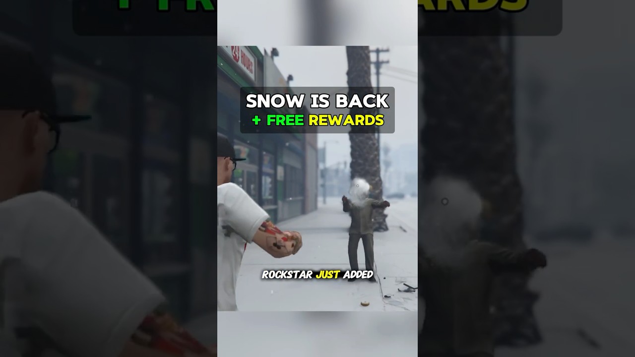 СНЕГ в апреле + БЕСПЛАТНЫЕ НАГРАДЫ 👀 #GTAOnline #GTA5 #gtamoney #gtafree #gtaupdate