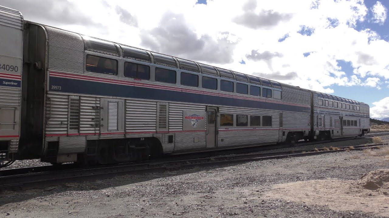 Amtrak Pacific Parlour Cars Funeral Procession 4K
