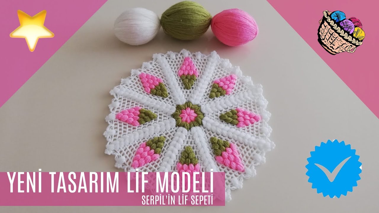 ✅İki Saatte Örebileceğiniz Hem Kolay Hem De Kullanışlı Yuvarlak Lif Modeli✅