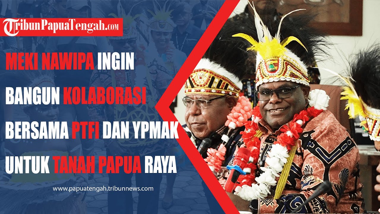 Gubernur Papua Tengah Meki Nawipa Ingin Berkolaborasi Bersama PTFI dan YPMAK Untuk Tanah Papua Raya