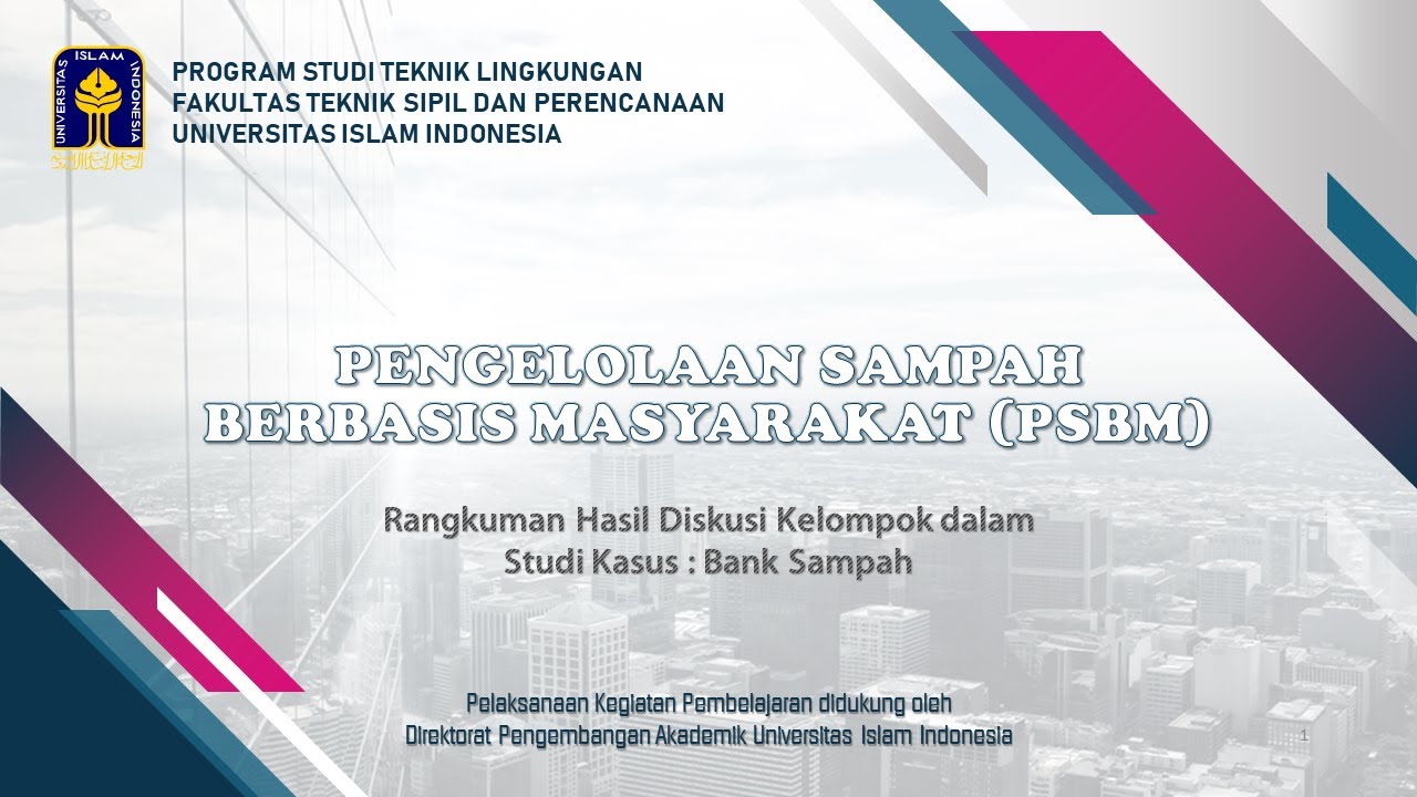 PSBM : Studi Kasus Bank Sampah