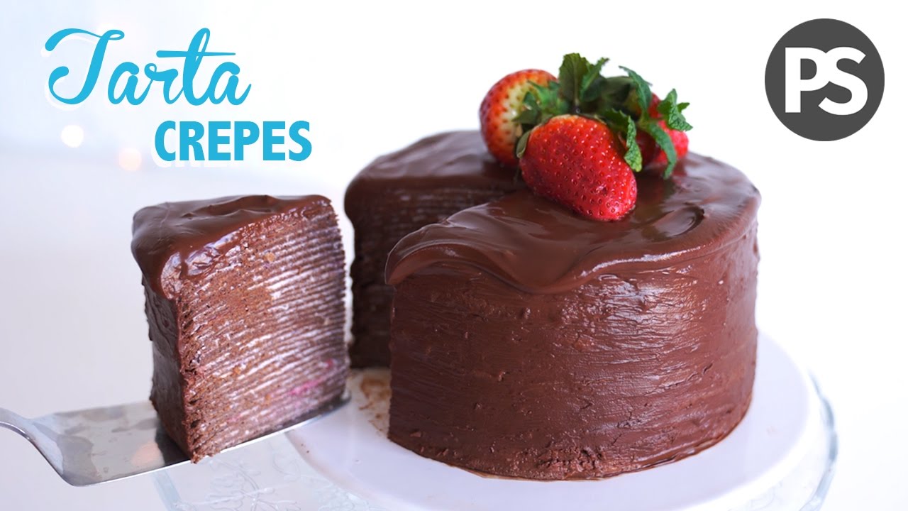 TARTA DE CREPES & CHOCOLATE | FÁCIL, LIGERA Y SALUDABLE