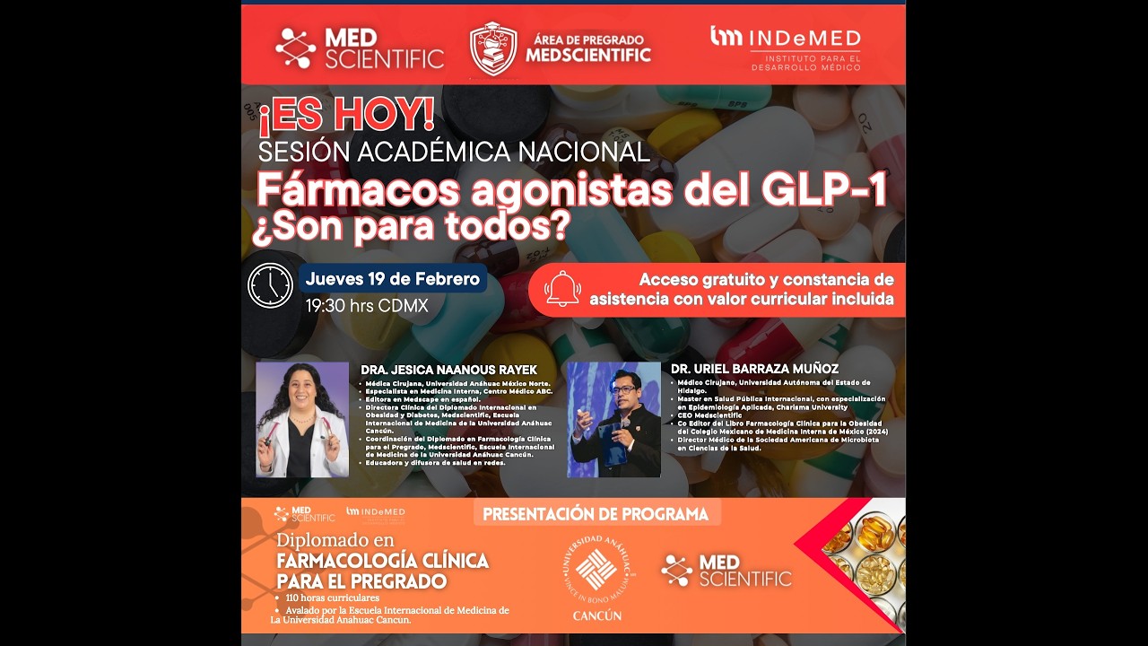 Sesión Académica Nacional: Fármacos análogos del GLP-1 ¿Son para todos?