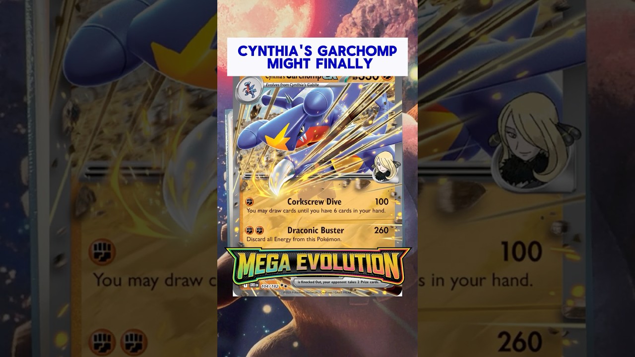 New Cynthia's Garchomp ex Decklist | Mega Evolution | Pokemon TCG