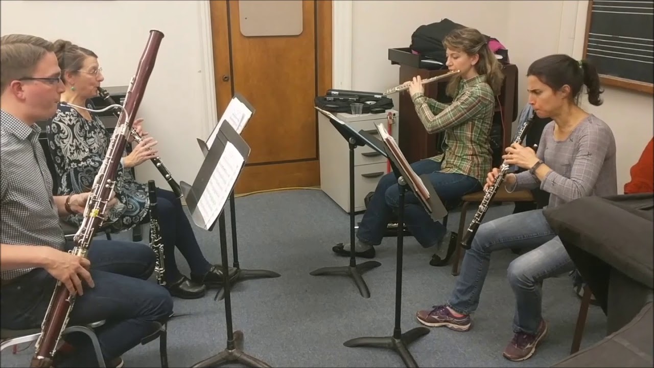 Arthur Berger - Woodwind Quartet - rehearsal clip