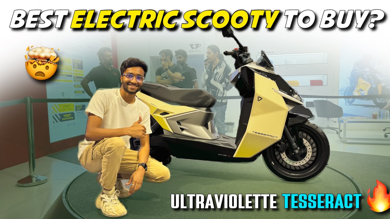 BEST ELECTRIC SCOOTY UNDER 1.5L 🤯? ULTRAVIOLETTE TESSERACT | REVANTH TERALA | TELUGU MOTOVLOGGER