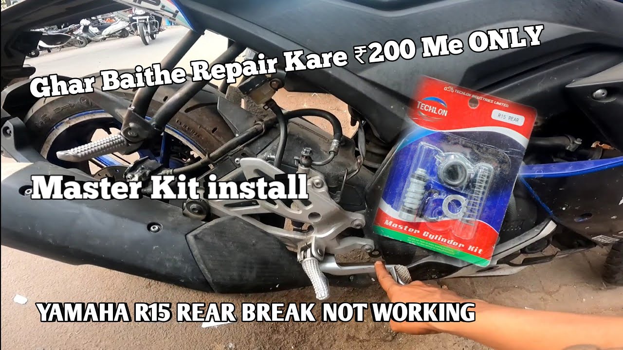 R15 REAR BREAK NOT WORKING || Disc Brake Problem Solution || Prakash Labana