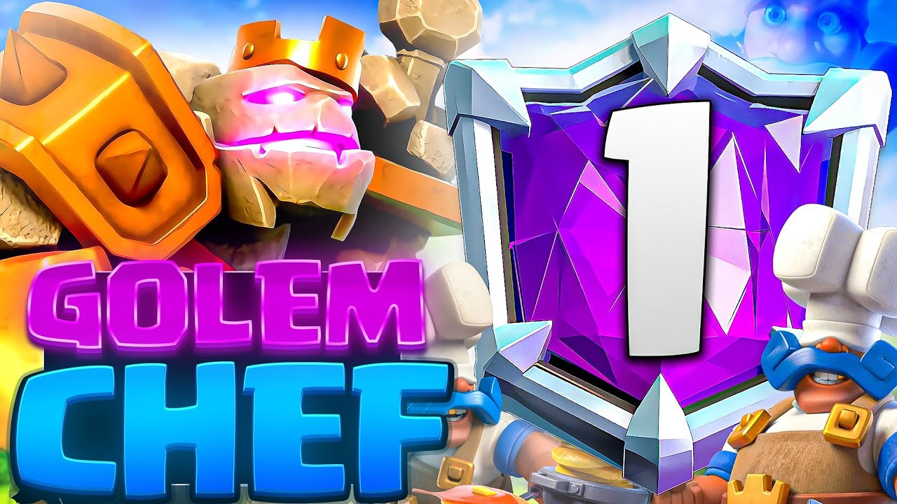 GOLEM FIRST PLAY is ALIVE with ROYALE CHEF TOWER !!! BEST F2P DECK🔥