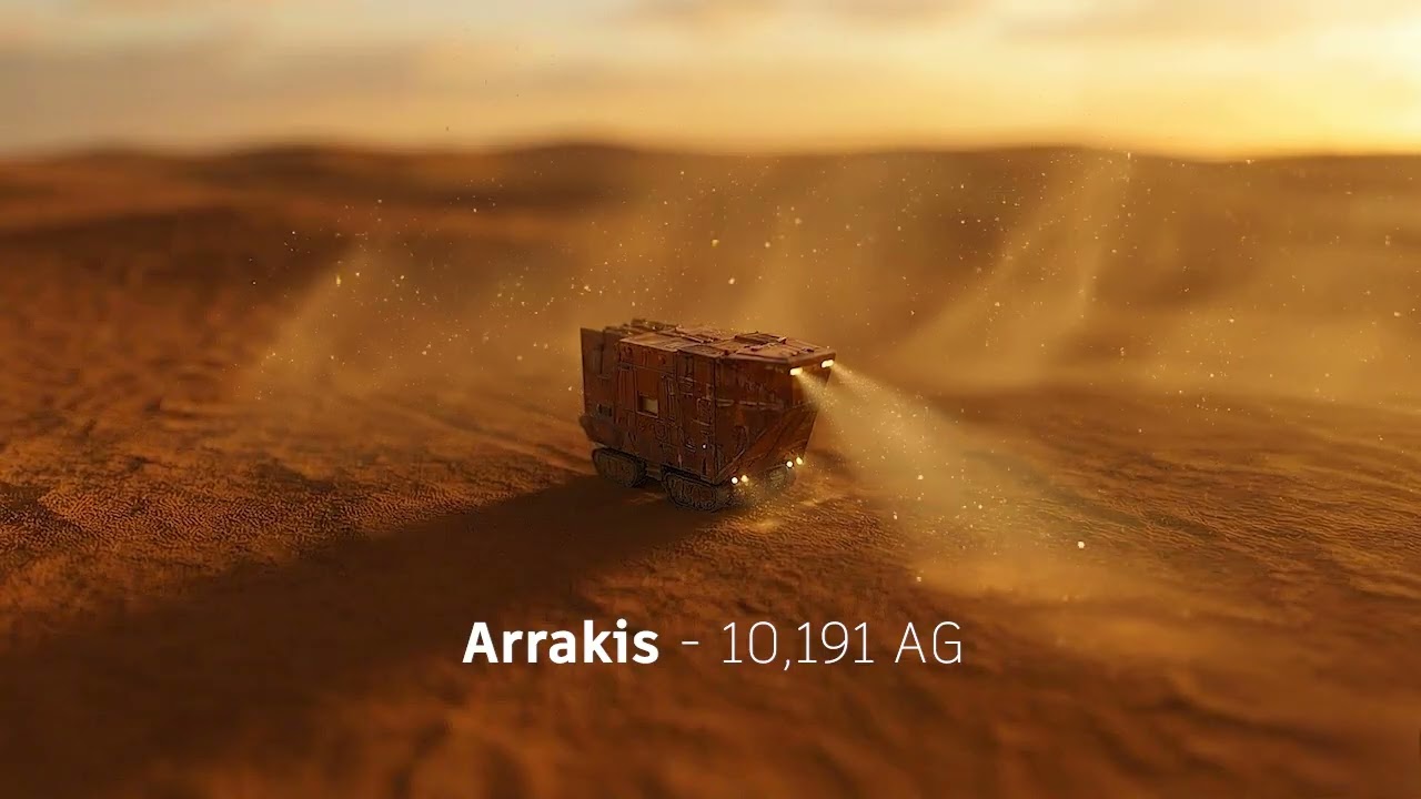 Jawa Sandcrawler on Arrakis - 8 Hour Sci-Fi Ambience (4Hz Delta Waves)