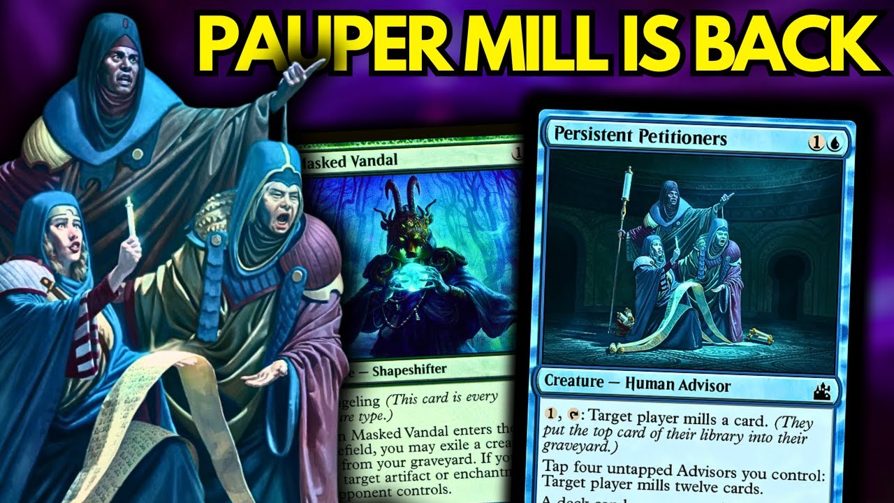 Pauper Mill Is *INSANE* - Persistent Petitioners Leads The Best Mill Deck! | MTGO League Gameplay