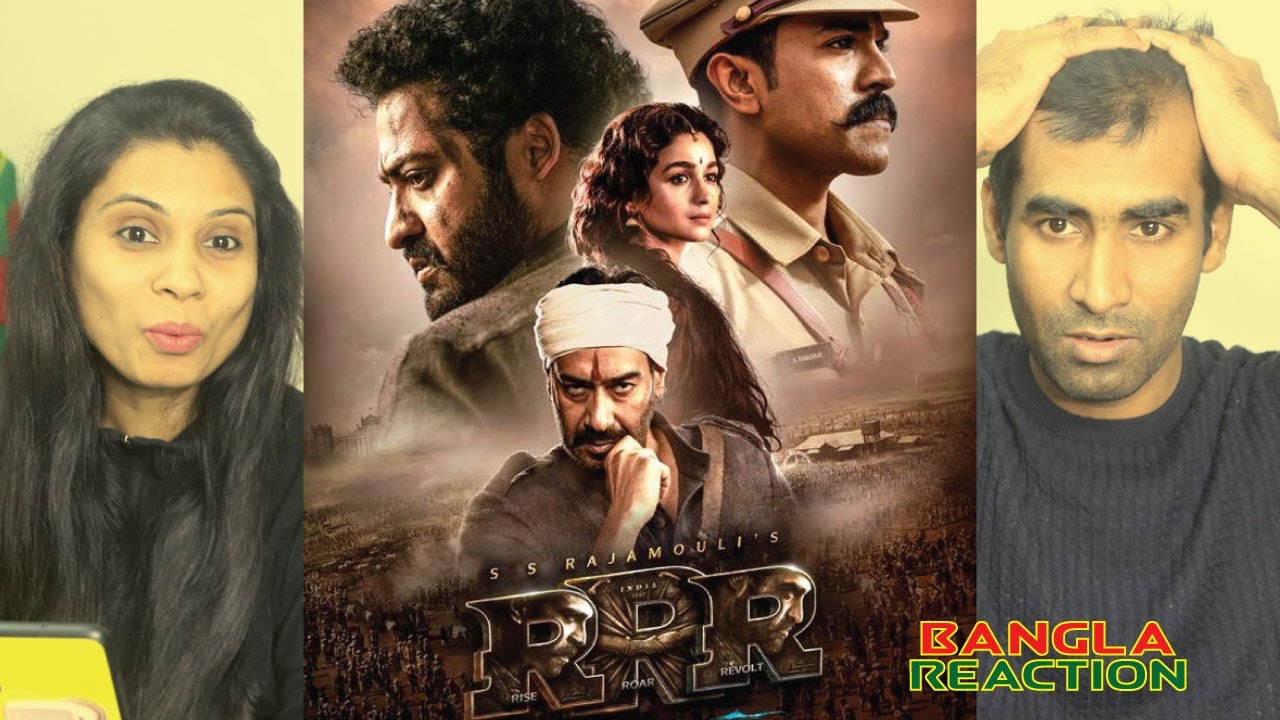 Reaction on RRR Official Trailer (Hindi) India’s Biggest Action Drama | NTR,RamCharan,AjayD,AliaB