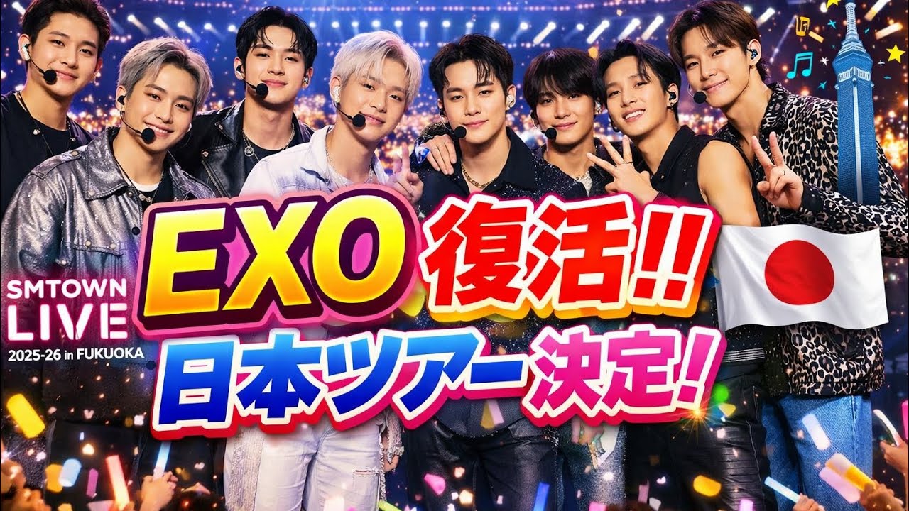 EXO Returns to SMTOWN After a Long Break + Japan Tour Announcement! 🇯🇵✨【SMTOWN LIVE 2025-26 FUKUOKA】