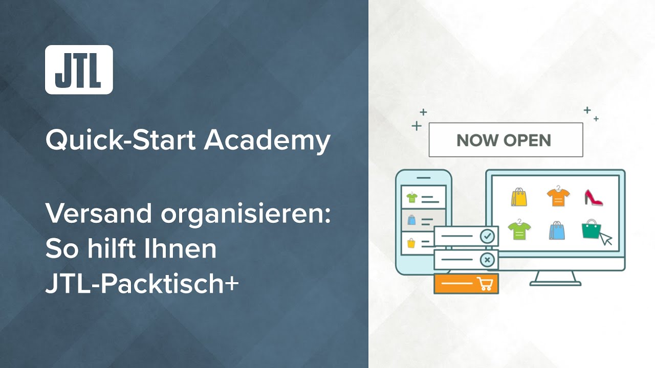 Versand organisieren: So hilft Ihnen JTL Packtisch+ - JTL Quick-Start Academy - Teil 10 {Webinar}