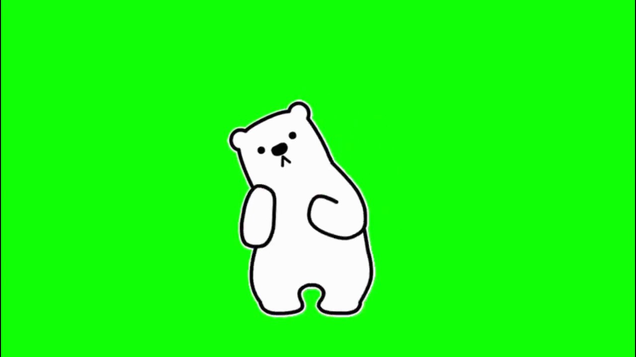 ✔️GREEN SCREEN EFFECTS: cute Bear dance