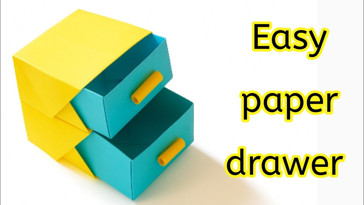 Paper drawer|How to make paper drawer|DIY organiser|Paper storage box|Paper craft