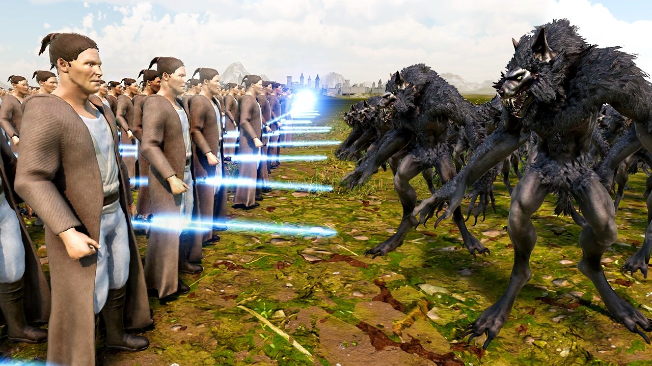 300.000 Jedi Knight vs 2.000.000 Werewolf | Ultimate Epic Battle Simulator 2 | UEBS2
