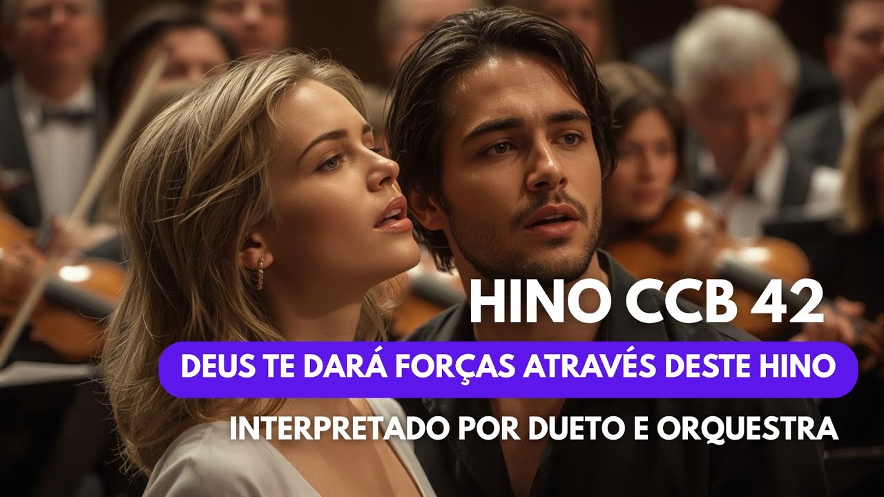 HINO CCB 42 - Ó minha alma, por que te abates? | Cantado & Orquestrado (com legenda/letra)
